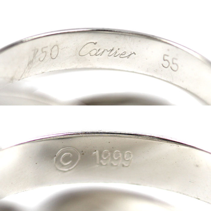 CARTIER カルティエ K18WG ホワイトゴールド トリニティ リング・指輪 14.5号 55 9.3g レディース【中古】【美品】
