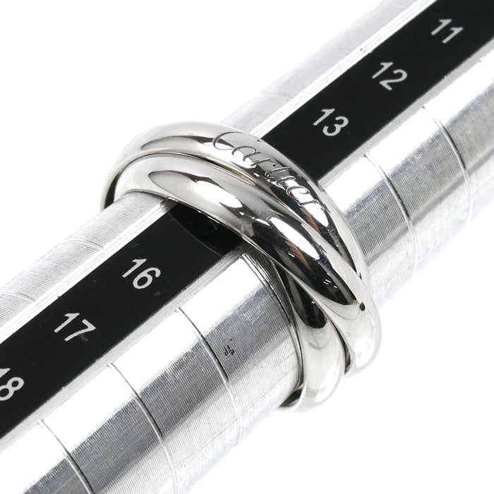 CARTIER カルティエ K18WG ホワイトゴールド トリニティ リング・指輪 14.5号 55 9.3g レディース【中古】【美品】