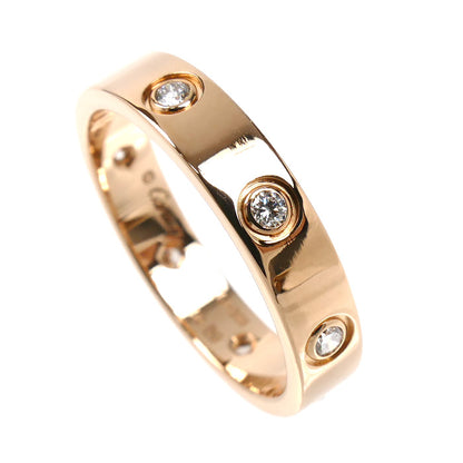 CARTIER カルティエ K18PG ピンクゴールド ミニラブ フルダイヤ リング・指輪 B4050853 ダイヤモンド 13号 53 4.3g レディース【中古】【美品】