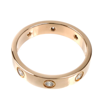 CARTIER カルティエ K18PG ピンクゴールド ミニラブ フルダイヤ リング・指輪 B4050853 ダイヤモンド 13号 53 4.3g レディース【中古】【美品】