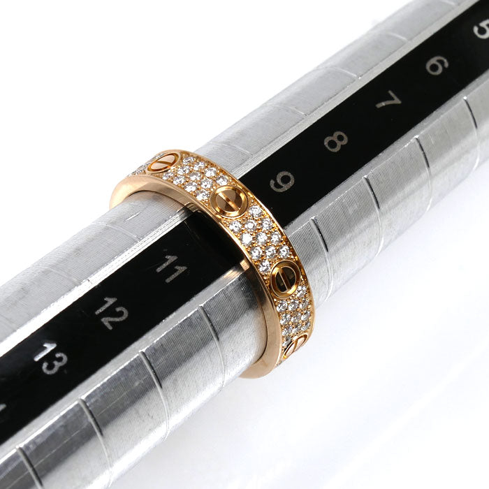 CARTIER カルティエ K18PG ピンクゴールド ミニラブ ダイヤ リング・指輪 B4085850 ダイヤモンド 10号 50 3.8g レディース【中古】【美品】