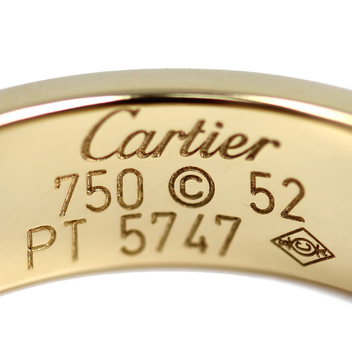 CARTIER カルティエ K18YG イエローゴールド ラブリング ハーフダイヤ リング・指輪 B4032452 ダイヤモンド 12号 52 8.3g レディース【中古】【美品】