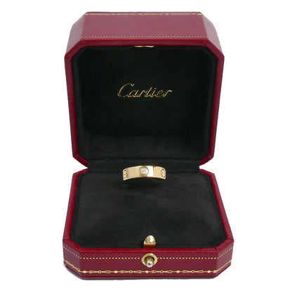 CARTIER カルティエ K18YG イエローゴールド ラブリング ハーフダイヤ リング・指輪 B4032452 ダイヤモンド 12号 52 8.3g レディース【中古】【美品】