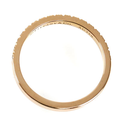 TIFFANY&Co. ティファニー K18PG ピンクゴールド ハーフエタニティ リング・指輪 ダイヤモンド 13号 2.4g レディース【中古】