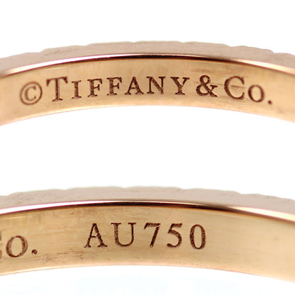 TIFFANY&Co. ティファニー K18PG ピンクゴールド ハーフエタニティ リング・指輪 ダイヤモンド 13号 2.4g レディース【中古】