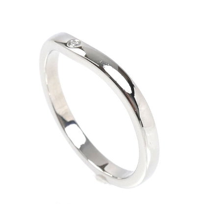 CARTIER カルティエ Pt950プラチナ バレリーナ カーブ ウェデング 3P ダイヤ リング・指輪 B4092950 ダイヤモンド 10号 50 3.3g レディース【中古】