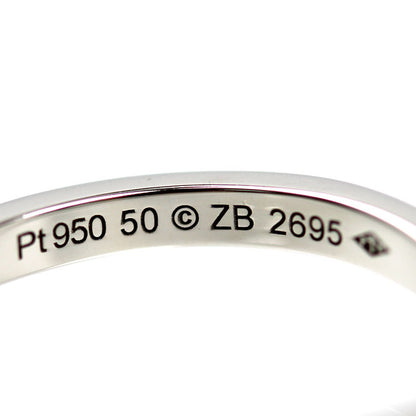 CARTIER カルティエ Pt950プラチナ バレリーナ カーブ ウェデング 3P ダイヤ リング・指輪 B4092950 ダイヤモンド 10号 50 3.3g レディース【中古】