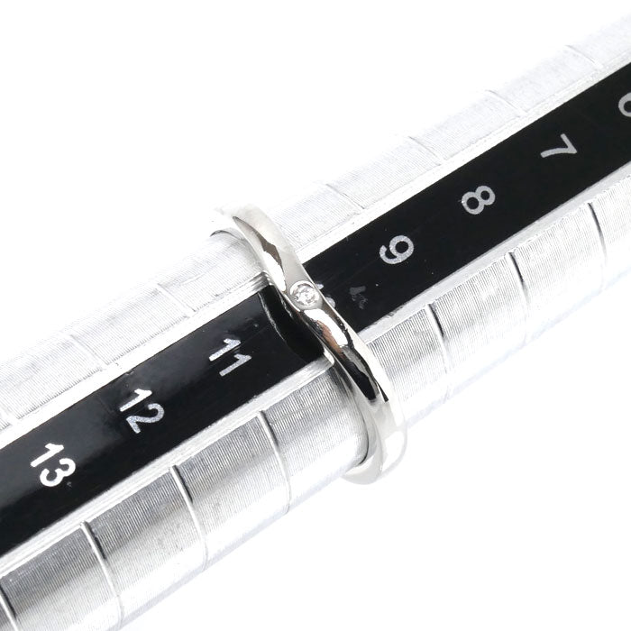CARTIER カルティエ Pt950プラチナ バレリーナ カーブ ウェデング 3P ダイヤ リング・指輪 B4092950 ダイヤモンド 10号 50 3.3g レディース【中古】