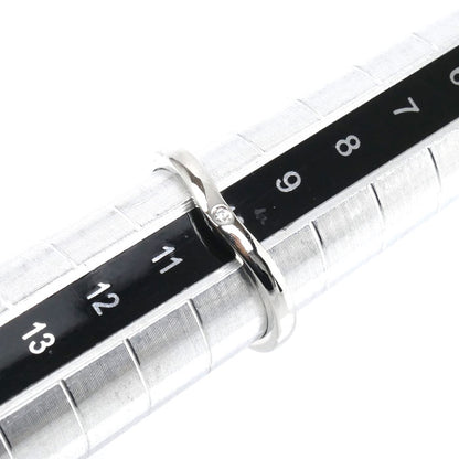 CARTIER カルティエ Pt950プラチナ バレリーナ カーブ ウェデング 3P ダイヤ リング・指輪 B4092950 ダイヤモンド 10号 50 3.3g レディース【中古】