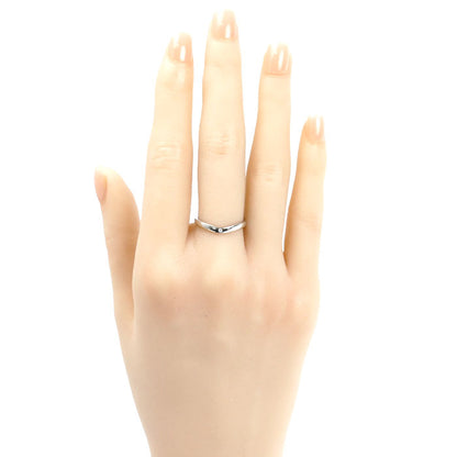 CARTIER カルティエ Pt950プラチナ バレリーナ カーブ ウェデング 3P ダイヤ リング・指輪 B4092950 ダイヤモンド 10号 50 3.3g レディース【中古】