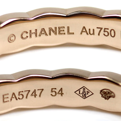 CHANEL シャネル K18PG ピンクゴールド ココクラッシュ ミニ リング・指輪 J11785 13.5号 54 4.0g レディース【中古】【美品】