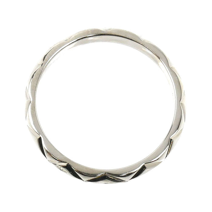 CHANEL シャネル Pt950プラチナ マトラッセ 3Pダイヤ リング・指輪 ダイヤモンド 8号 48 2.9g レディース【中古】【美品】