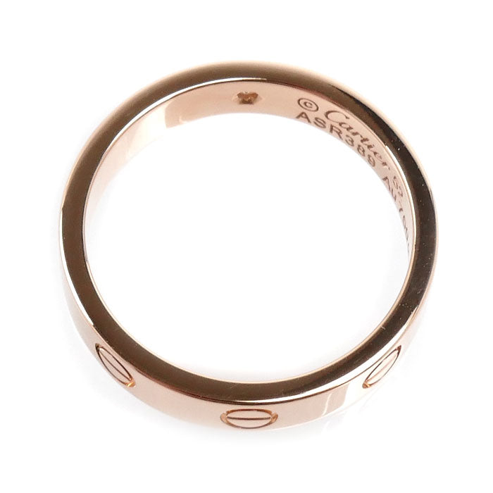 CARTIER カルティエ K18PG ピンクゴールド ミニラブ 1Pダイヤ リング・指輪 B4050752 ダイヤモンド 12号 52 4.4g レディース【中古】【美品】
