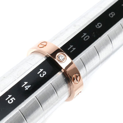 CARTIER カルティエ K18PG ピンクゴールド ミニラブ 1Pダイヤ リング・指輪 B4050752 ダイヤモンド 12号 52 4.4g レディース【中古】【美品】