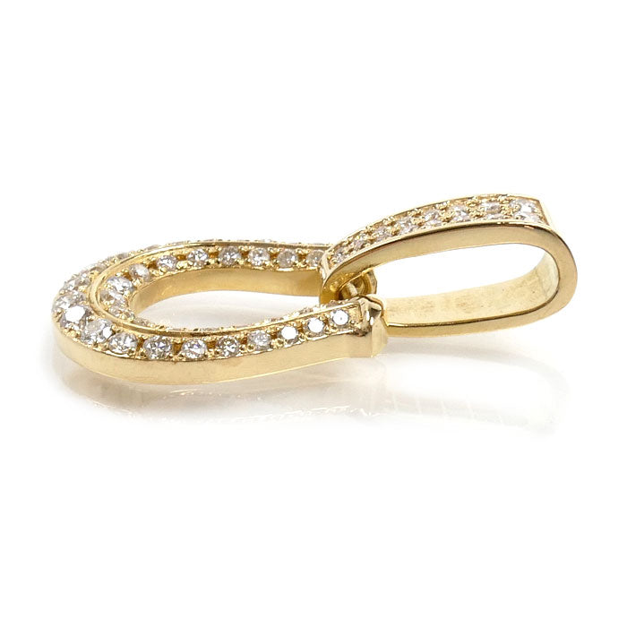 K18YG イエローゴールド ペンダントトップ ダイヤモンド0.62ct 4.0g ユニセックス【中古】【美品】