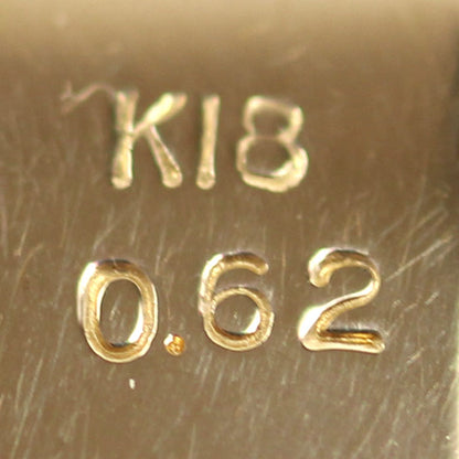 K18YG イエローゴールド ペンダントトップ ダイヤモンド0.62ct 4.0g ユニセックス【中古】【美品】