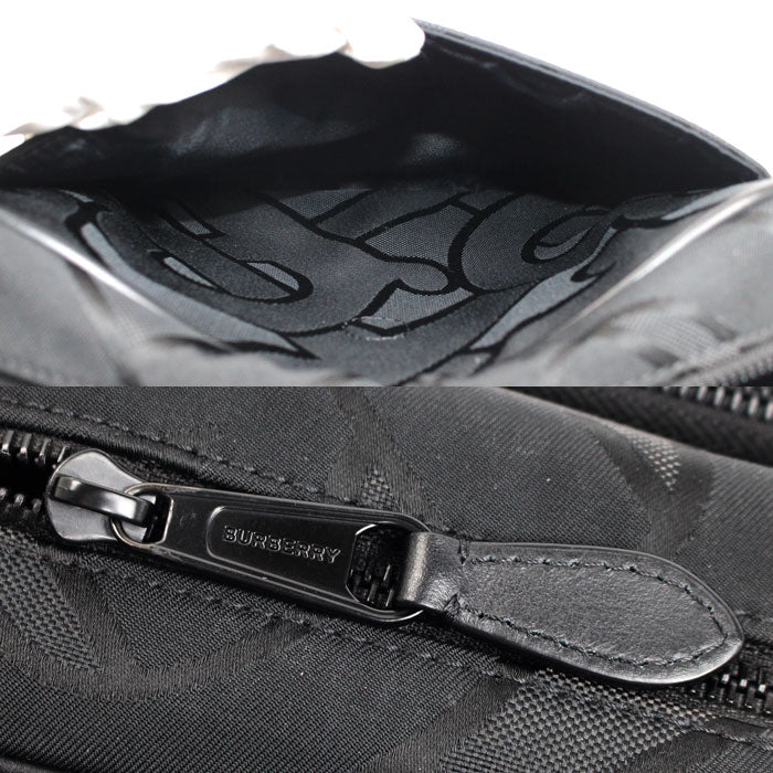 BURBERRY バーバリー TBモノグラム パティバッグ ショルダーバッグ ブラック 8043708 メンズ【中古】【美品】