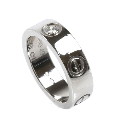 CARTIER カルティエ Pt950プラチナ ラブリング 1Pダイヤ リング・指輪 ダイヤモンド 9号 49 10.8g レディース【中古】【美品】