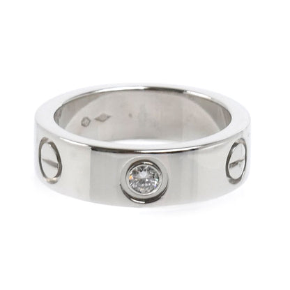 CARTIER カルティエ Pt950プラチナ ラブリング 1Pダイヤ リング・指輪 ダイヤモンド 9号 49 10.8g レディース【中古】【美品】