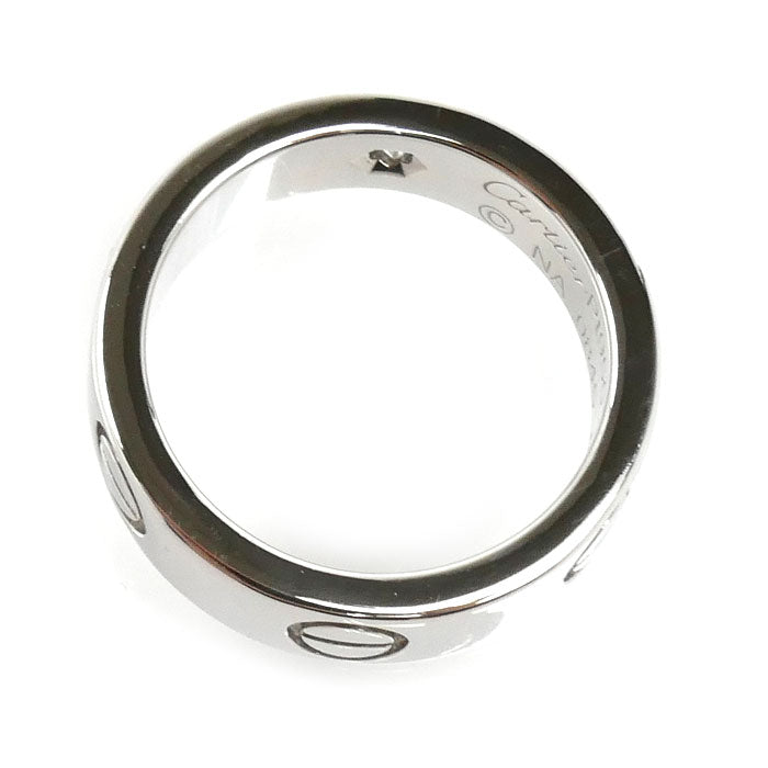 CARTIER カルティエ Pt950プラチナ ラブリング 1Pダイヤ リング・指輪 ダイヤモンド 9号 49 10.8g レディース【中古】【美品】