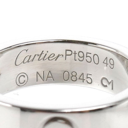 CARTIER カルティエ Pt950プラチナ ラブリング 1Pダイヤ リング・指輪 ダイヤモンド 9号 49 10.8g レディース【中古】【美品】