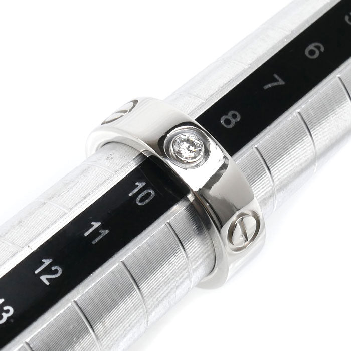 CARTIER カルティエ Pt950プラチナ ラブリング 1Pダイヤ リング・指輪 ダイヤモンド 9号 49 10.8g レディース【中古】【美品】