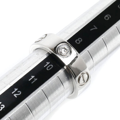 CARTIER カルティエ Pt950プラチナ ラブリング 1Pダイヤ リング・指輪 ダイヤモンド 9号 49 10.8g レディース【中古】【美品】