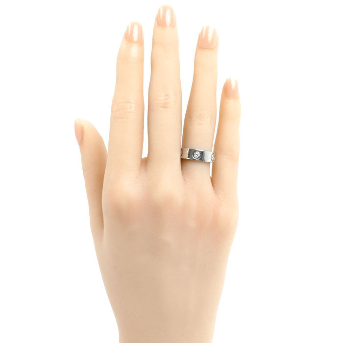 CARTIER カルティエ Pt950プラチナ ラブリング 1Pダイヤ リング・指輪 ダイヤモンド 9号 49 10.8g レディース【中古】【美品】