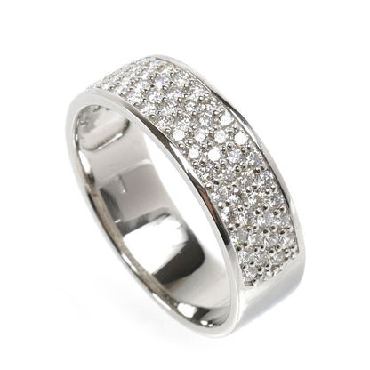 Pt900プラチナ リング・指輪 ダイヤモンド1.20ct 25.5号 10.4g メンズ【中古】
