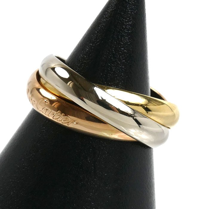 CARTIER カルティエ K18YG/PG/WG les must de Cartier トリニティ リング・指輪 14号 54 8.0g レディース【中古】【美品】