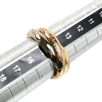 CARTIER カルティエ K18YG/PG/WG les must de Cartier トリニティ リング・指輪 14号 54 8.0g レディース【中古】【美品】