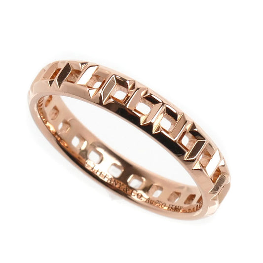 TIFFANY&Co. ティファニー K18PG ピンクゴールド Tトゥルー リング・指輪 10.5号 2.8g レディース【中古】