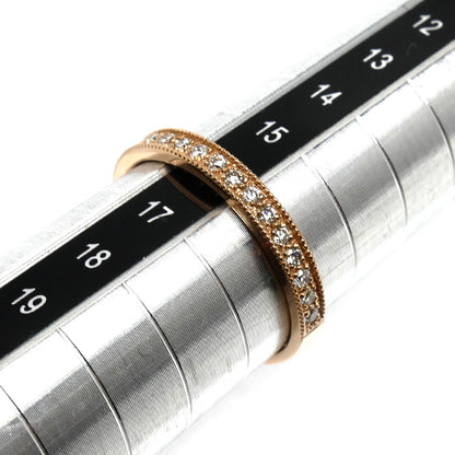 K18PG ピンクゴールド リング・指輪 ダイヤモンド0.35ct 16号 2.8g レディース【中古】