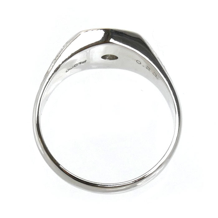 Pt900プラチナ リング・指輪 ダイヤモンド0.23ct 21号 14.1g メンズ【中古】