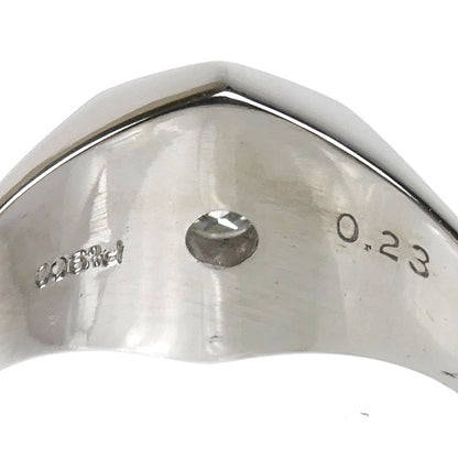 Pt900プラチナ リング・指輪 ダイヤモンド0.23ct 21号 14.1g メンズ【中古】