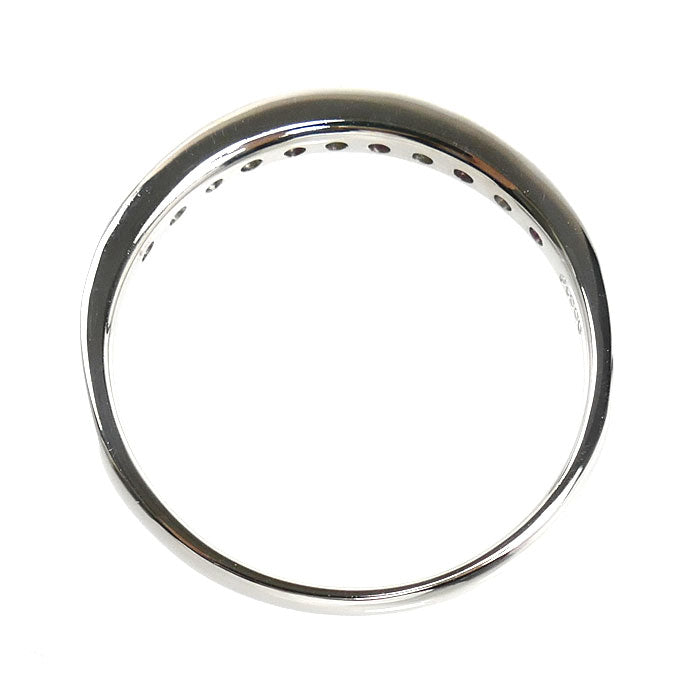 Pt900プラチナ リング・指輪 ルビー0.25ct ダイヤモンド0.15ct 18号 3.4g レディース【中古】【美品】