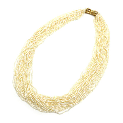 TASAKI タサキ K18YG イエローゴールド ケシパール ネックレス パール約1.2mm 35.9g 45cm レディース【中古】