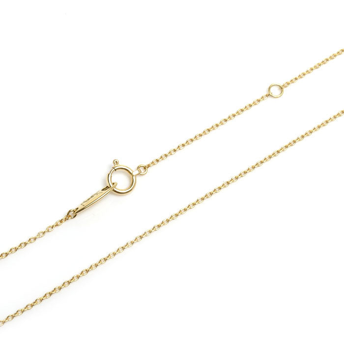 SAINT LAURENT サンローラン K18YG イエローゴールド ネックレス ダイヤモンド0.11ct 3.3g 40cm レディース【中古】