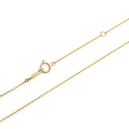 SAINT LAURENT サンローラン K18YG イエローゴールド ネックレス ダイヤモンド0.11ct 3.3g 40cm レディース【中古】