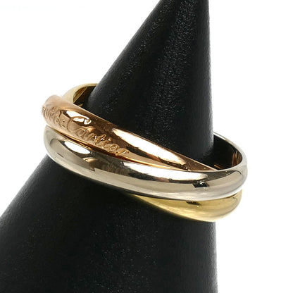 CARTIER カルティエ K18YG/PG/WG les must de Cartier トリニティ リング・指輪 19.5号 60 9.8g メンズ【中古】【美品】