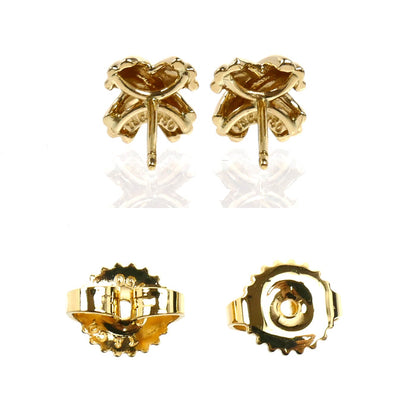 TIFFANY&Co. ティファニー K18YG イエローゴールド シグネチャー ピアス 3.4g レディース【中古】【美品】