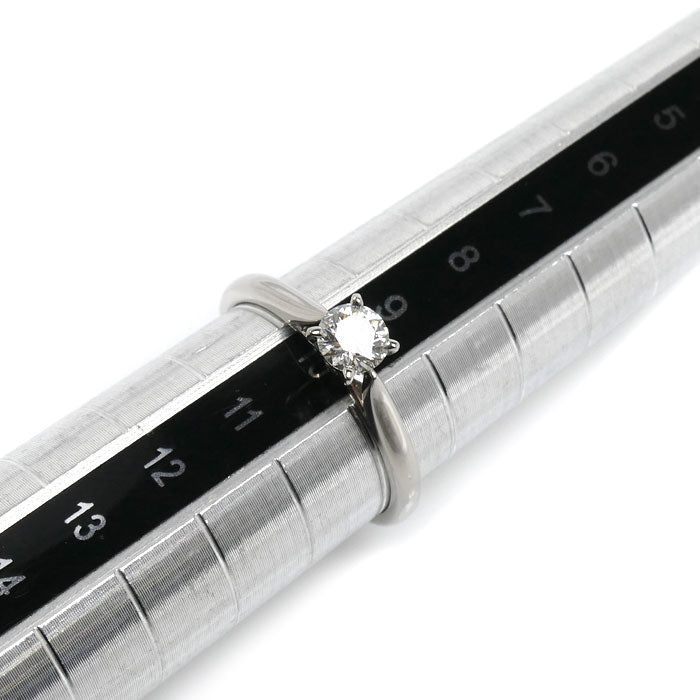 CARTIER カルティエ Pt950プラチナ ソリテール1895 ウェディング リング・指輪 N4807950 ダイヤモンド0.31ct 10号 50 2.6g レディース【中古】【美品】