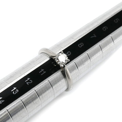 CARTIER カルティエ Pt950プラチナ ソリテール1895 ウェディング リング・指輪 N4807950 ダイヤモンド0.31ct 10号 50 2.6g レディース【中古】【美品】