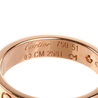 CARTIER カルティエ K18PG ピンクゴールド ミニラブ 1Pダイヤ リング・指輪 B4050751 ダイヤモンド 11号 51 4.4g レディース【中古】【美品】