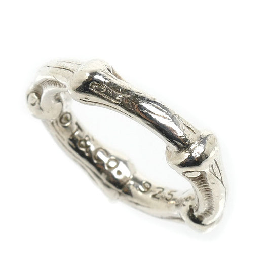 TIFFANY&Co. ティファニー シルバー925 バンブー リング・指輪 7号 4.7g レディース【中古】