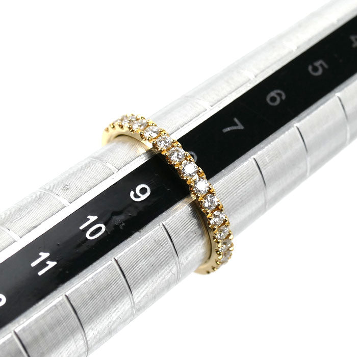 K18YG イエローゴールド リング・指輪 ダイヤモンド0.40ct 8号 1.9g レディース【中古】