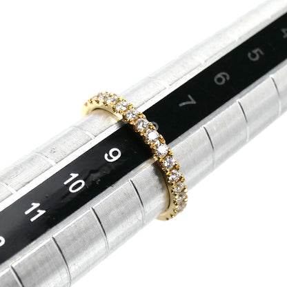 K18YG イエローゴールド リング・指輪 ダイヤモンド0.40ct 8号 1.9g レディース【中古】