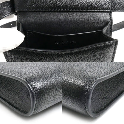 BALENCIAGA バレンシアガ ゴースト フォンホルダー ショルダーバッグ ブラック 618868 ユニセックス【中古】