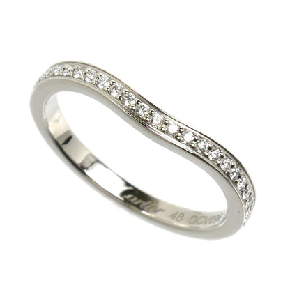 CARTIER カルティエ Pt950プラチナ バレリーナ カーブ ウェディング リング・指輪 B4093048 ダイヤモンド 8号 48 2.9g レディース【中古】【美品】