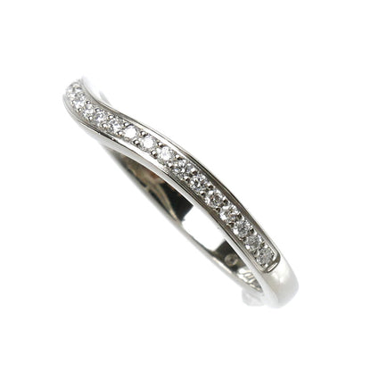 CARTIER カルティエ Pt950プラチナ バレリーナ カーブ ウェディング リング・指輪 B4093048 ダイヤモンド 8号 48 2.9g レディース【中古】【美品】